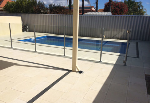 Perth semi-frameless glass pool fencing